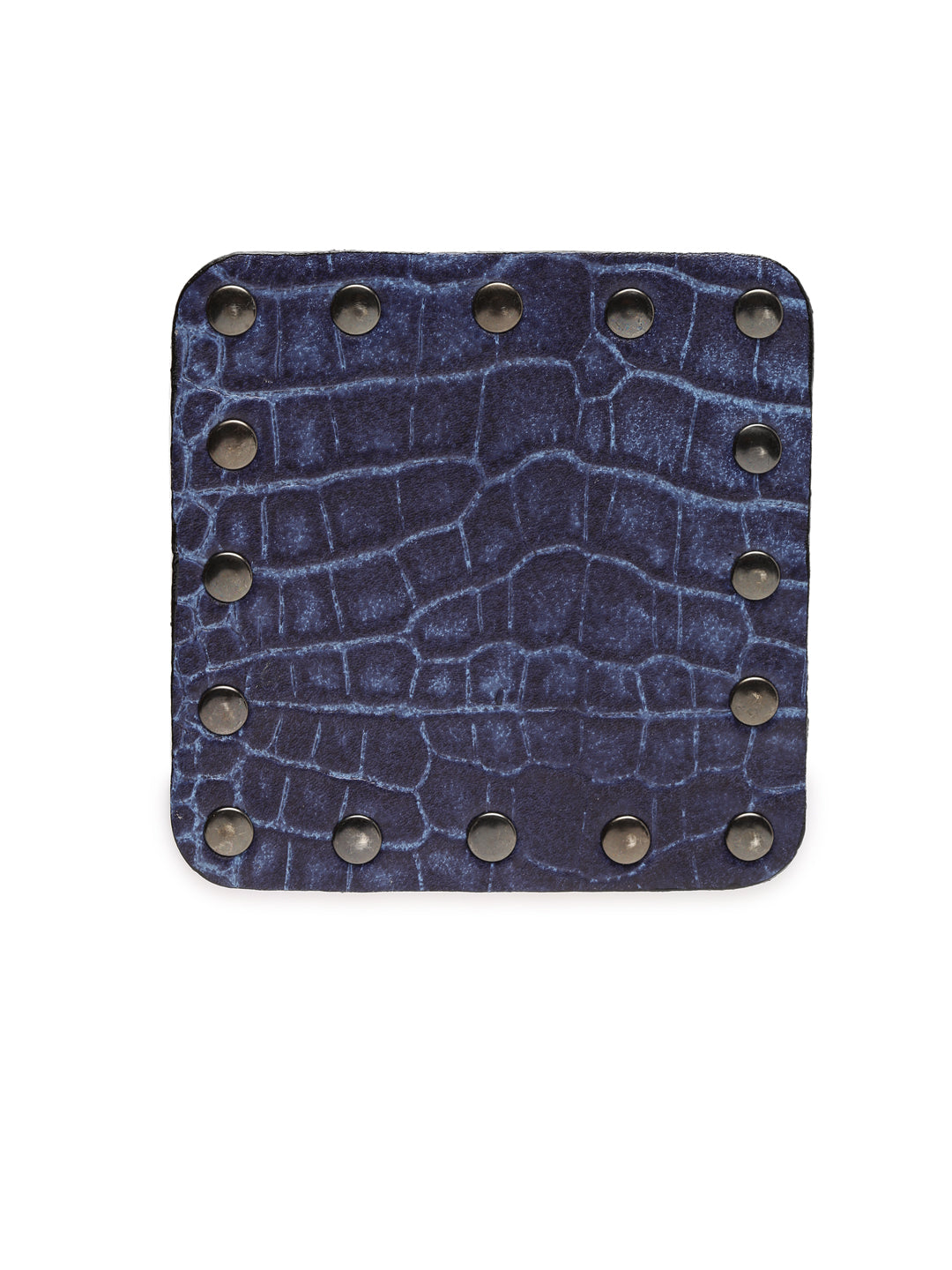 IMUR Square Leather Coasters Set Of 6 (Premium Stand For Tea Cups, Coffee Mugs and Glasses) - Multiple Colors