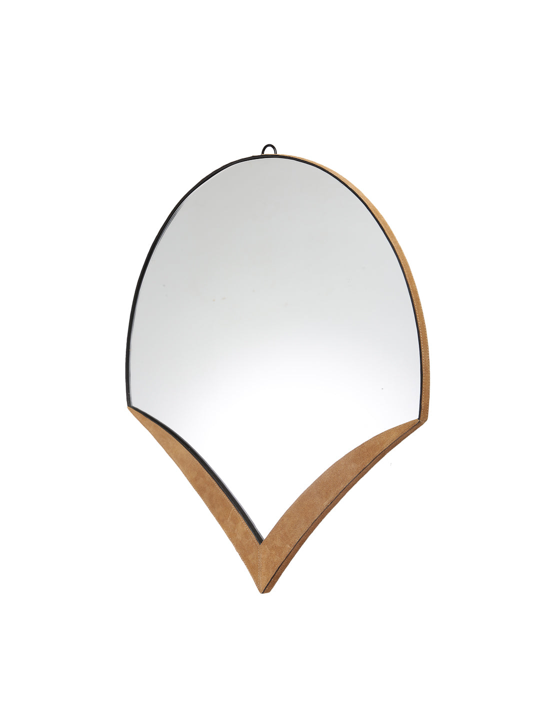 Semi- circular Abstract Wall Mirror